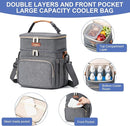 Insulated Breastmilk Cooler Bag with Ice Pack - Holds 6x9oz Bottles, Leakproof Double Layer, Baby Bottle Cooler Bag with Adjustable Strap for Nursing Moms, Daycare & Travel by TinyTreasures Baby Boutique