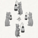 Solar Cat Garden Statue 10 Inch Porch Patio Decor for Outside Yard Decoration Outdoor Unique Housewarming Gardening Birthday Gifts for Cat Lovers Women Grandma by GreenHaven Gardens