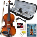 Bunnel Pupil Violin Outfit 1/2 Size Clearance By Kennedy Violins - Carrying Case and Accessories Included - Solid Maple Wood and Ebony Fittings RB300 by TinyTreasures Baby Boutique