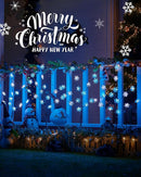 Brightown Snowflake Pathway Lights, 4 Packs Christmas Yard Lights, Small Christmas Tree with Lights, Christmas Lights Outdoor Yard Decorations, Blue and White by GreenHaven Gardens