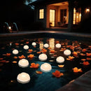 Aignis 24pcs Flameless LED Floating Candles, White Rose Plastic Tealight Battery Operated, 120+ Hours Glow Time, Cozy Light for Romantic Pool/Bathtub/Hot Bath/Wedding Centerpiece Decor(D2.83*H1.42) by CozyNest Decor