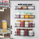 ROFAY Spice Rack Organiser, 4 Pack Wall Mounted Tier Shelf with Adhesive Sticker & Screws for Spices, Herbs, Jars and Other in Cupboard/Kitchen/Cabinets/Pantry by CozyNest Decor