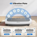 MERACH Vibration Plate Exercise Machine, 3D & 4D Vibration Plate with 2 Tension Ropes LED Display, Whole Body Vibration Platform for Women Men, Exercise Equipment for Home by CozyNest Decor