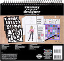 Fashion Angels Fashion Runway Portfolio - Fashion Design Sketch Book with Stencils & Stickers - Ages 8 & Up by TinyTreasures Baby Boutique