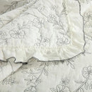 MarCielo 3-Piece 100% Cotton Bedspread Lightweight Quilt Coverlet Embroidery Farmhouse Bedding Set (Floral,Queen (98" X 90")) by CozyNest Decor