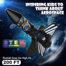 Rocket Launcher for Kids, Self Launching Motorized Air Rocket Toy, Outdoor Toys for Ages 8-12, Model Rockets with Parachute Safely Land, Spaceship Launch up to 200 ft Birthday Gifts for Boys by TinyTreasures Baby Boutique