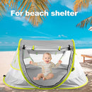 Poray Portable Baby Beach Tent with UPF 50+ Sun Shelter,Mosquito Net and Sunshade, Ideal Pop Up Kids Travel Tent with Carry Bag & 2 Stakes,Outdoor Indoor Play and Sun Protection by TinyTreasures Baby Boutique