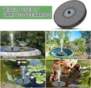 Solar Fountain Upgraded High Efficiency Glass Solar Panel, Solar Bird Bath Fountains with Flower No Battery,Solar Water Pump Fountain for Bird Bath Garden Small Ponds Outdoor Décor(Black) by GreenHaven Gardens