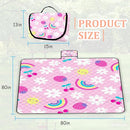 Extra Large Picnic Blanket Waterproof,80"x 80"Foldable Machine Washable Beach Blankets,Outdoor Blanket for 6-8 Adults, Picnic Mat Suitable for Indoor Crawling,Park Beach,Camping,Hiking, Travel(Pink) by TinyTreasures Baby Boutique