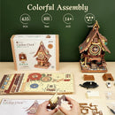 ROKR 3D Wooden Puzzles for Adults, Cuckoo Clock Model Kit, Room Home Decor DIY Watch Making Kit Functional Mechanical Building Toys, Hobbies Birthday Christmas Day Gifts for Men Women Kids 14+ by TinyTreasures Baby Boutique