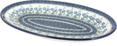 Blue Rose Polish Pottery Blue Posy Oval Platter by CozyNest Decor