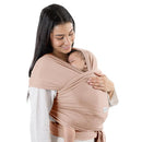 Comfy Cubs Baby Wrap Carrier - Soft & Secure Fit Cotton Blend Baby Carrier Newborn to Toddler - Hands-Free & Lightweight Infant Wrap - Adjustable, One Size Fits All Toddler Sling - Blush by TinyTreasures Baby Boutique