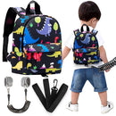 Accmor Toddler Leash Baby Dinosaur Backpack Harness with Anti Lost Wrist Link, Cute Mini Child Daycare Bag with Tether Hold Kids Close While Outdoor Walking for Baby Boys Girls by TinyTreasures Baby Boutique