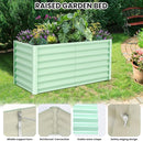 Large Outdoor Planter Boxes Kit Set of 2, 6x3x2ft Galvanized Raised Bed Planter with Open-Ended Base Design, Elevated for Outdoor Plants, Durable Raised Bed for Gardening,Green by CozyNest Decor
