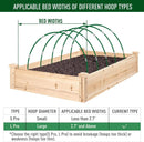 MAXPACE Greenhouse Hoops for 2.7ft or Wider Grow Tunnel, Rust-Free Fiberglass Support Hoops Frame for Garden Fabric, DIY Plant Support Garden Stakes, Gardening Supplies, 25pcs by GreenHaven Gardens