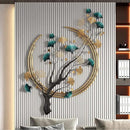 Umbifa Ginkgo Leaf Metal Art Decor 52.7 in * 32.7in 3D Metal Wall Sculpture for Living Room Porch Room Bedroom Modern Art Decor by CozyNest Decor