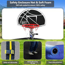 Upgraded Trampoline 8FT/10FT/12FT/14FT With Basketball Hoop, Light, Sprinkler, Stakes - Outdoor Backyard for 4-6 Kids and Adults by TinyTreasures Baby Boutique
