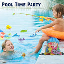 CozyBomB™ Magnetic Fishing Toys Game Set for Kids | Water Table Bathtub Kiddie Pool Party & Pole Rod Net, Plastic Floating Fish Toddler Color Ocean Sea Animals Birthday Age 3 4 5 6 Year by TinyTreasures Baby Boutique