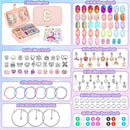 140 PCS Charm Bracelet Making Kit for Girls Age 8-12 Charm Beads for Kids Jewelry Making DIY Bracelet Craft Kit for Girls Valentine Christmas Birthday Gifts with Portable Bracelet Box by TinyTreasures Baby Boutique