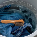 DUGATO Dual-Bristle Horsehair Laundry Stain Brush Set (2pcs) - Gentle & Tough Scrubbing for Clothes, Fabrics, Shoes - Pre-Wash Spot Treatment Tool by CozyNest Decor