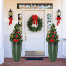 QCQHDU 24 inch Tall Planter for Indoor & Outdoor Plants, 2 Pack Sturdy Plant Flower Pots Modern Decor for Front Porch Patio Deck Living Room by GreenHaven Gardens