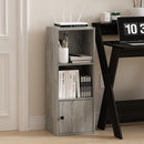 Furinno Luder Shelf Bookcase with 1 Door Storage Cabinet, French Oak by TinyTreasures Baby Boutique