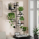 Rotating Window Plant Shelves indoor 5-tier Metal Plant Stand, Wall Plant holder for Multiple Plants indoors, Window Sill Gifts for Small Spaces, Stylish and Functional Indoor Plant Stand Black by GreenHaven Gardens