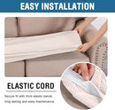 H.VERSAILTEX Super Stretch Individual Seat Cushion Covers Sofa Covers Couch Cushion Covers Slipcover Sets Thick Jacquard Textured Twill Fabric (1 Piece Sofa Cushion Cover, Ivory) by CozyNest Decor