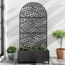 Casaphoria Metal Raised Garden Bed with Trellis and Wheels, 72"x35"x16" Planter Box for Climbing Plants, Vegetables & Vines, Features Drainage Holes and Privacy Screen (Black-Spring) by GreenHaven Gardens