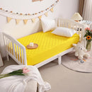 NTBAY 2 Pack Waterproof Crib Mattress Protector, Quilted 28"x52" Toddler Fitted Sheet - Machine Washable - Soft and Breathable Mattress Pad Cover for Crib, Nursery, Daycare, Cot, Yellow by TinyTreasures Baby Boutique