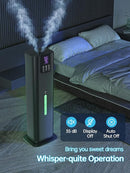 8L Smart Humidifiers for Bedroom Large Room, 2.1Gal Cool Mist Top Fill Diffuser Ambient Light, App & Remote Control, 3 Mist Modes, Quiet Humidifier for Home Office Plant (Black) by TinyTreasures Baby Boutique