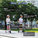 Caroma Electric Scooter for Kids Ages 6-12,150W/180WMotor,10 MPH Max Speed & 7 Miles,Colorful Lights,Adjustable Height & Speed,LED Display,Foldable Kids Electric Scooter 132 Lbs Max Load,Idea Gift by TinyTreasures Baby Boutique