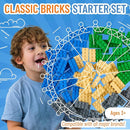 Strictly Briks Classic Bricks Starter Kit, Blue, Green, Gray, and Sand, 96 Pieces, 2x4 Studs, Building Creative Play Set for Ages 3 and Up, 100% Compatible with All Major Brick Brands by TinyTreasures Baby Boutique