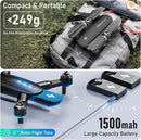 Drone with Camera, 1080P HD FPV Foldable Drone with Brushless Motor Optical Flow, One Key Take Off/Land, 360° Flip, Waypoint Fly, Gesture Selfie, 2 Batteries, Mini Drones for Kids 14+ by TinyTreasures Baby Boutique