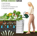 4x2x2ft Raised Garden Bed - Galvanized Deep Root Planter Boxes Outdoor with Wing Nuts and Safety Edges for Gardening Vegetables, Flowers, Herbs, Succulents - Silver by GreenHaven Gardens