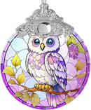 Stained Glass Suncatcher, Jocidea Owl Ornament, Christmas Ornaments, Holidays Ornaments, Christmas Tree Decor, Owl Decor for Home, Owl Gifts by GreenHaven Gardens
