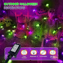 Extendable Purple and Green 2PK 100 LED C9 Halloween Lights Indoor Outdoor Waterproof, 98FT Super Bright C9 String Lights 13 Modes with Timer for Tree Patio Party Garden Halloween Decorations by CozyNest Decor