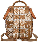 Wrangler Aztec Backpack Multifunction Baby Travel Bag with Changing Pad, Stroller Straps and Pacifier Case WG2204-91103TN by TinyTreasures Baby Boutique