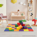 Casafield Toddler Foam Building Blocks (12-Piece Set), 5.5" x 5.5" Soft Play Colorful Kids Stacking Cubes for Daycare, Nursery, Preschool by TinyTreasures Baby Boutique