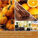 Cinnamon & Pumpkin Scented Candle – Fall Candles for Home Scented, Soy Candles for Home, 7 oz Cozy Pumpkin Candle for Women & Men, Autumn Décor & Holiday Gifts by CozyNest Decor
