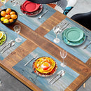 Blue Heron Placemats Set of 4 Summer Coastal Beach Pelican Placement Mats for Dining Table Nautical Ocean Bird Pattern Washable Non-Slip Heat-Resistant Linen Place Mats by CozyNest Decor