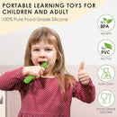 ERKOON Sensory Chew Toys for Autistic Children, 4 Pack Silicone Chewy Tube Oral Motor Tools for Sensory Kids with Autism, Biting, ADHD, SPD, Chewies with Special Needs, Teething Sticks Toys (4 Pack