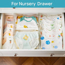 Vtopmart 8 Pack Drawer Dividers for Clothes, 4" High 10.2"-16.6" Adjustable Expandable Dresser Drawer Organizer, Clear Plastic Separators for Dresser, Baby Clothing, Underwear, Cosmetic, Toiletries by TinyTreasures Baby Boutique