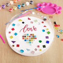 Concrete Stepping Stone Molds,Cement Molds Perfect for Creating Stepping Stones & Garden Markers, Include 300g Mosaic Tiles,Carving Tools and 12 Colors of Acrylic Paint, 10" diam (20pcs) by GreenHaven Gardens