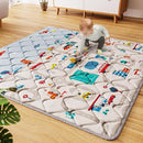 Car Portable Baby Play Mat 50x50 Playpen Mat Upgraded Thicker Baby Floor Play Mat Non-Slip Cushioned Crawling Mat Waterproof Kids Play Mat Activity Playmats for Babies Toddler Tummy Time(50x50, Car) by TinyTreasures Baby Boutique