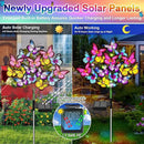 Solar Garden Lights Solar Lights Outdoor Waterproof Solar Lights 6 Pack with New Upgraded 216 LED 102 Butterfly Outdoor Solar Lights for Yard Outside Garden Pathway Decor Gifts for Women by GreenHaven Gardens