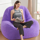 Homguava Bean Bag Chairs for Adults,Giant Beanbag Couch Adult Bean Bag Chair with Filler Included,Modern Lazy Sofa Comfy Chair for Living Room(Purple) by CozyNest Decor