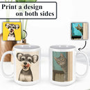 Personalized Coffee Mug, Custom Drawing Portrait Gift, Funny Customized Coffee Gift for Men & Women, Custom Mugs with Pictures, White 15oz Father's Day Mug by TinyTreasures Baby Boutique