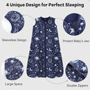 Baby Sleep Sack 12-18 Months 3 Pack 100% Cotton Lightweight 0.5 TOG Wearable Blanket Baby Sleep Bag with 2-Way Zipper for Infant Toddler Blue by TinyTreasures Baby Boutique