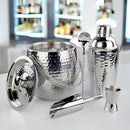 BREKX Insulated Ice Bucket for Cocktail Bar with Drink Shaker 5-Piece Cocktail Set for Parties with Lid and Scoop - Bartender Accessories, Bartending Kit for Home Bar or Gifting by CozyNest Decor
